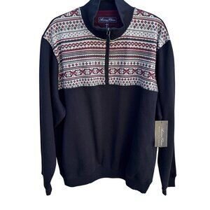 American Classics Russell Simmons Mens Fair Isle Fleece Pullover New With Tags L
